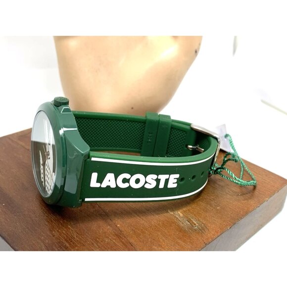 Lacoste Men's Watch 2011309 Neocroc Quartz Green Dial Rubber Strap 42mm - Picture 8 of 13